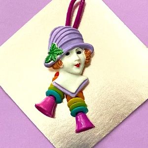 Vintage 80s Flapper Women 30s or 40s style hair tie